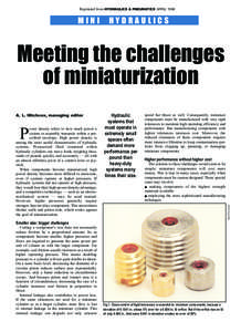 Reprinted from HYDRAULICS & PNEUMATICS APRIL[removed]MINI HYDRAULICS