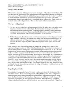 Microsoft Word - Village Court Final Report