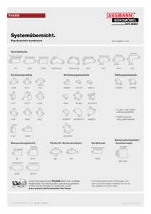 Tri ASS  Systemübersicht. Repräsentativ kombiniert.  alle Angaben in mm