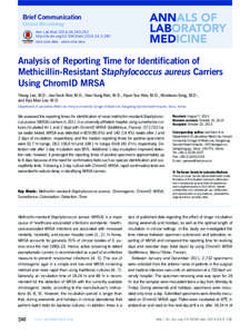 Brief Communication Clinical Microbiology Ann Lab Med 2014;34:[removed]