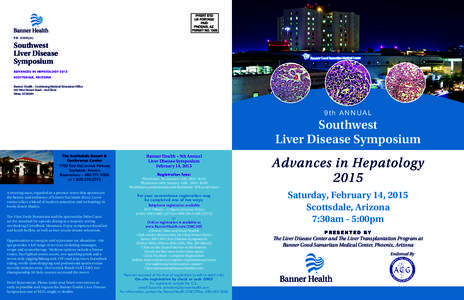 9th ANNUAL  Southwest Liver Disease Symposium ADVANCES IN HEPATOLOGY 2015