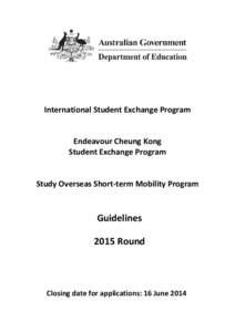 Attachment B - Student Mobility Program Guidelines