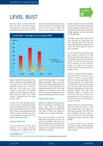 The Briefing Room - Learning from Experience  LEVEL BUST The chart below is taken from the UK CAA “Level Best” web-site6. It depicts the number of level bust incidents