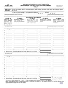 NOTE: FILE THIS FORM ONLY FOR AMENDED RETURNS. DO NOT USE FOR CURRENT TAX PERIOD FORM NEW HAMPSHIRE DEPARTMENT OF REVENUE ADMINISTRATION  DP-132-WE