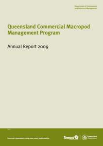 Queensland Commercial Macropod Management Program: Annual Report 2009