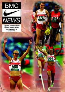 Official Journal of the British Milers’ Club VOLUME 3 ISSUE 14 AUTUMN 2002  Contents . . .