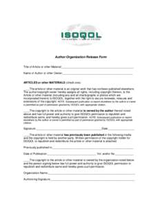 2012 ISOQOL Author Release Form