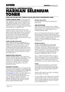 Microsoft Word - Selenium Toner TI User Info C07.doc