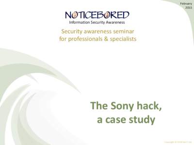NB pro seminar on the Sony hack