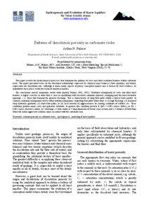 Speleogenesis and Evolution of Karst Aquifers The Virtual Scientific Journal www.speleogenesis.info