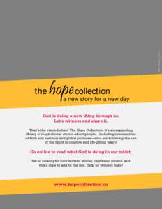Photo: Christine Johnson  the hope collection