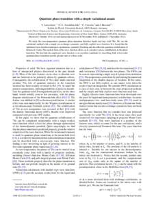 PHYSICAL REVIEW B 90, Quantum phase transition with a simple variational ansatz Y. Lutsyshyn,1,* G. E. Astrakharchik,2,† C. Cazorla,3 and J. Boronat2,† 1