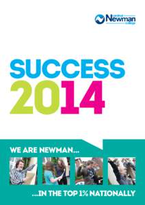 SUCCESSWE ARE NEWMANin the top 1%nationally