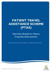 Patient Travel Assistance Scheme PTAS