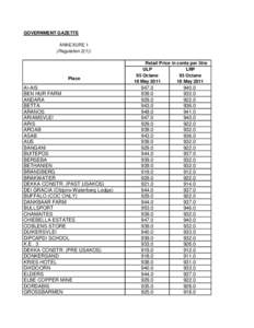 GOVERNMENT GAZETTE ANNEXURE 1 (Regulation[removed]Place