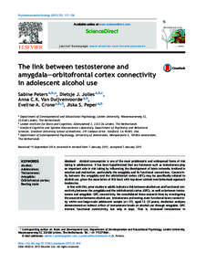 Psychoneuroendocrinology[removed], 117—126  Available online at www.sciencedirect.com ScienceDirect journal homepage: www.elsevier.com/locate/psyneuen