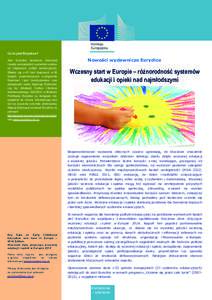 Wczesny start w Europie – różnorodność systemów edukacji i opieki nad najmłodszymi