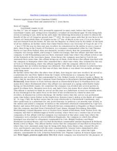 Southern Campaign American Revolution Pension Statements Pension Application of Lewis Chaudoin S20892 Transcribed and annotated by C. Leon Harris State of Virginia Goochland county to wit On this 21 st day of August 1832