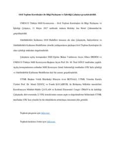 Sivil Toplum Kuruluşları ile Bilgi Paylaşımı ve İşbirliği Çalıştayı gerçekleştirildi.  UNESCO Türkiye Millî Komisyonu – Sivil Toplum Kuruluşları ile Bilgi Paylaşımı ve İşbirliği Çalıştayı, 3