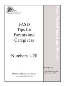 Fetal Alcohol Spectrum Disorder  FASD Tips for Parents and Caregivers