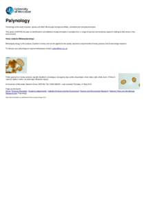 Beekeeping / Allergology / Archaeological sub-disciplines / Fossils / Palynology / Palynomorph / Melissopalynology / Pollen / Honey / Biology / Botany / Pollination