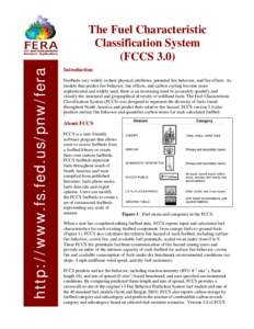 http://www.fs.fed.us/pnw/fera  The Fuel Characteristic Classification System (FCCS 3.0) Introduction