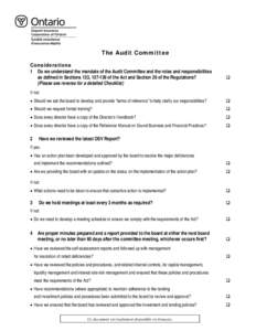 Microsoft Word - Audit Committee Checklist 2005 Director's Handbook.doc