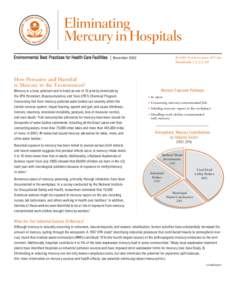 Eliminating Mercury in Hospitals