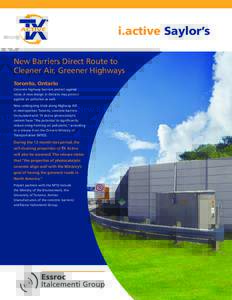 i.active Saylor’s  TX Active Photocatalytic Cement New Barriers Direct Route to Cleaner Air, Greener Highways