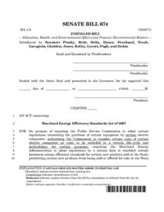 SENATE BILL 674 M3, C8 (7lr0877)  ENROLLED BILL