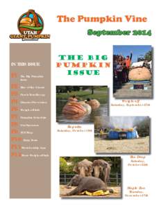 The Pumpkin Vine September 2014 IN THIS ISSUE  P1
