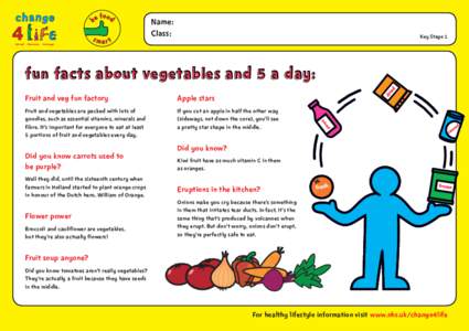 Be Food Smart School Worksheet Key Stage 1