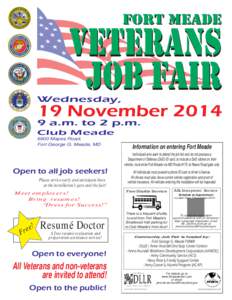 BOD CLUB MEADE vet job fair flyer 2014