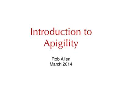 Introduction to Apigility Rob Allen March 2014  http://19ft.com
