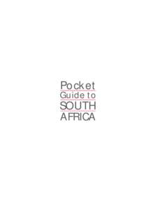 Pocket Guide to SOUTH AFRICA