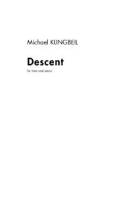 Michael KLINGBEIL  Descent for horn and piano  Rev. C