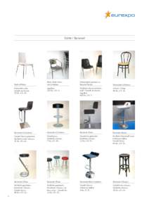 Stühle / Barsessel  Bistro-Stuhl «Alu» mit Armlehne  Schalenstuhl (passend zu