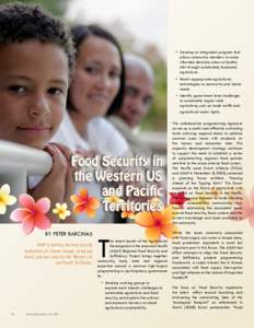 Food and drink / Sustainable food system / Natural environment / Agriculture / Famines / Food security / Urban agriculture / Food systems / Alaska / Aquaculture / Agricultural Development in the American Pacific