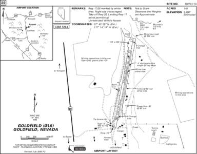 22  SITE NO. AIRPORT LOCATION  N