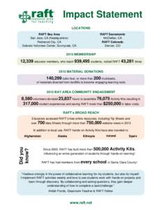 Microsoft Word - RAFT 2013 IMPACT (2)