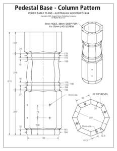 Pedestal Base - Column and Leg Patterns