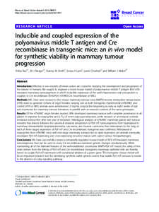 Rao et al. Breast Cancer Research 2014, 16:R11 http://breast-cancer-research.com/content/16/1/R11