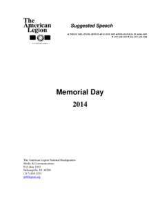 Microsoft Word - Memorial Day 2014.doc