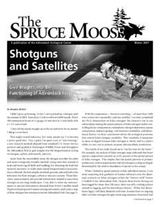 The  Spruce Moose A publication of the Adirondack Ecological Center  Winter 2007