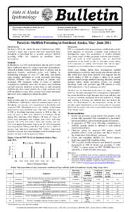 Paralytic Shellfish Poisoning in Southeast Alaska, May–June 2011