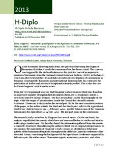H-Diplo Article Review No. 438