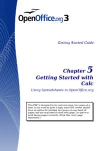 Getting Started Guide  5 Chapter Getting Started with