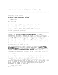 [Federal Register: July 14, 1998 (Volume 63, Number 134)] ======================================================================= ----------------------------------------------------------------------DEPARTMENT OF THE TR