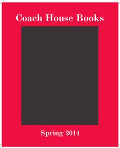 Coach House Books  Spring 2014 Not Baaaaad: Ewe’ll love these new books from Coach House!