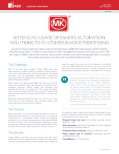 CASE STUDY Esker on Demand ACCOUNTS RECEIVABLE  SERVICES